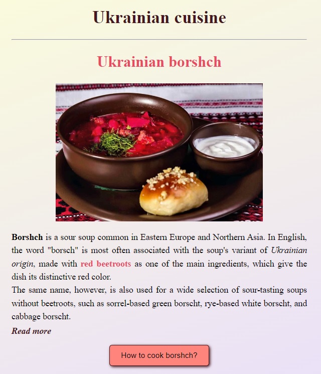 About Borshch